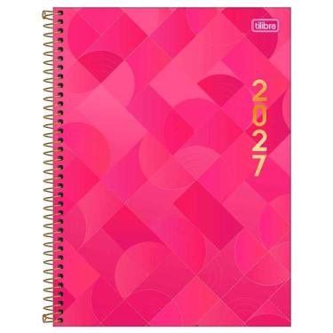 Imagem de Agenda Espiral Spot Feminino Rosa M9 2027 - Tilibra