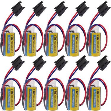Imagem de Bateria LITKEQ ER17330V 3,6V Pacote com 10 unidades 2/3A PLC Lítio