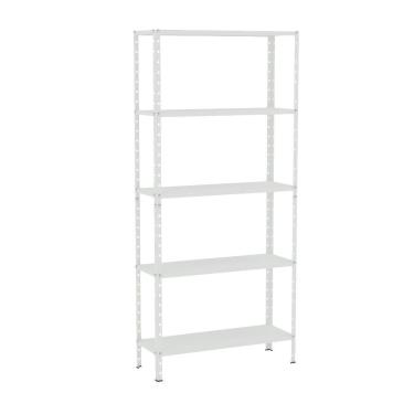 Imagem de Estante EAF005 sem Porta 5 Prateleiras Aço 80CM Branco Elite Aço