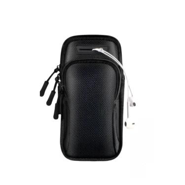 Imagem de Braçadeira Esportiva para Celular Corrida Caminhada Treino Impermeável Preto Alça Ajustável