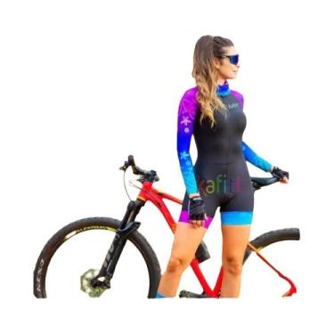 Imagem de Conjunto de Ciclismo Feminino de Verão de Manga Longa para Corrida de 