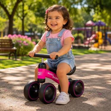 Imagem de Bicicleta De Equilíbrio Infantil Balance Bike Sem Pedal Com 4 Rodas - 