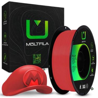 Imagem de Filamento Impressora 3D PLA Matte Fosco 1,75mm 1kg Multfila - Multifil