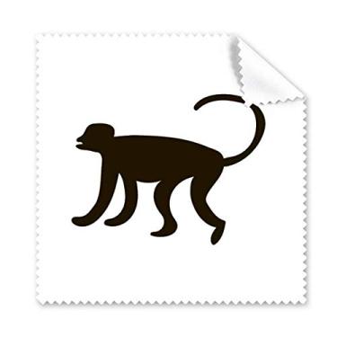 Imagem de Pano de limpeza Black Monkey Animal Portrayal limpador de óculos para tela de celular, 5 peças