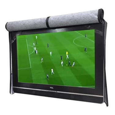 Imagem de A1Cover Capa para aparelho de TV de 22 a 24 polegadas, 66 cm, revestimento resistente a arranhões, protege a tela de LED, melhor compatível com suportes e suportes padrão (preto)