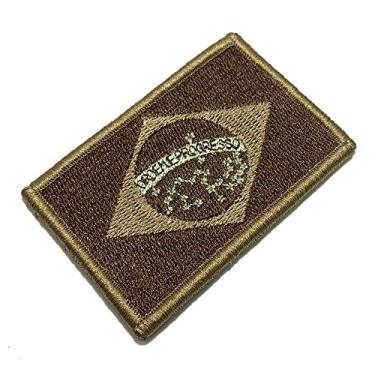 Imagem de BP0403V04 Bandeira Brasil Patch Bordado Fecho Contato