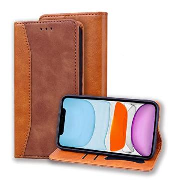 Imagem de Estojo de couro de luxo para Samsung Galaxy A21S A10 A11 A21 A41 A51 A71 A20S A40 A50 A70 A20e S8 S9 10 Plus S20 FE Flip Wallet, marrom, para Galaxy A10