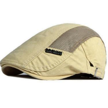 Imagem de  Boina Chapéu Masculino Respirável Espinha de Peixe Plana Bonés Feminino Viseira Moda Casual 