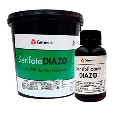 Imagem de Emulsão para Serigrafia Gênesis Serifoto Diazo W.R. Verde + Sensibilizante