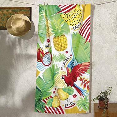 Imagem de Toalha de Praia Gigante Aveludada Brasilidade Dohler