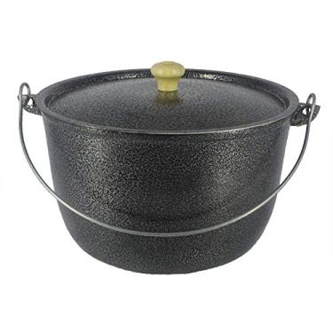 Imagem de Caldeirão Aluminio Preto com Alça Vergalhão 3,1 litro 20 cm Diâmentro
