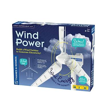 Imagem de Thames & Kosmos Wind Power V4.0 STEM Experiment Kit | Build a 3ft Wind Turbine to Generate Electricity | Learn About Renewable Energy & Power a Small Model Car | Weatherproof for Outdoor Use