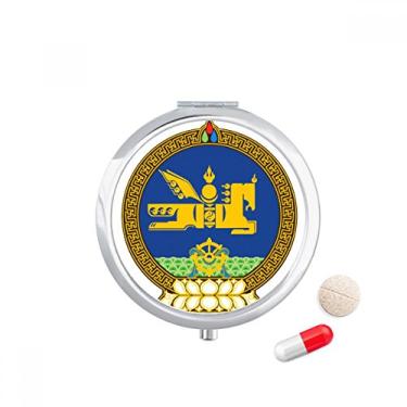Imagem de Mongólia – Porta-comprimidos com emblema nacional de bolso