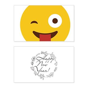 Imagem de Blink Smile Happy Illustration Padrão Ano Novo Festival Cartão Bless Mensagem Presente