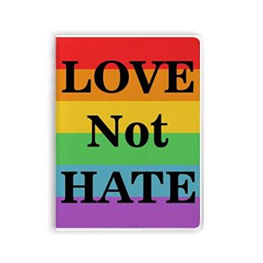 Imagem de Diário de capa macia Transgênero Bisexuals Love Not Hate LGBT