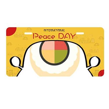 Imagem de DIYthinker Placa de carro tradicional japonesa Maki sushi decoração de carro dia da paz