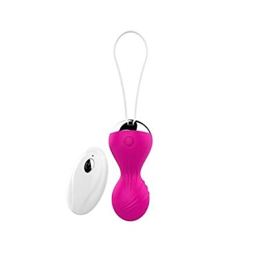 Imagem de Vibrador Controle remoto Kegel Bola Recarregável Silicone 10 Velocidades Ponto G Brinquedos Eróticos (Rosa)