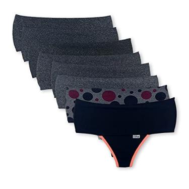 Imagem de Kit 8 Calcinhas Com Compressão Para Barriga Fit