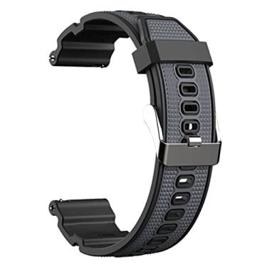 Imagem de Pulseira 22mm X-Sports compatível com Galaxy Watch 3 45mm - Galaxy Watch 46mm - Gear S3 Frontier - Amazfit GTR 47mm - Amazfit GTR 2 - Marca LTIMPORTS (Preto/Cinza)