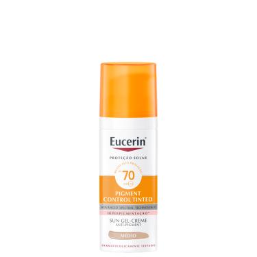Imagem de Eucerin Sun Pigment Control Tinted FPS70 Médio  - Protetor Solar Facial 50ml