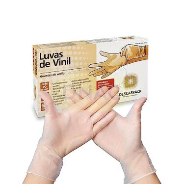 Imagem de Luva Vinil sem Pó - Com 100 Un -Descarpack - G