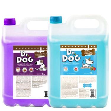 Imagem de Kit Pet Dr. Dog Shampoo 5L E Condicionador 5L Desmaio De Fio
