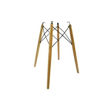 Imagem de Pe Palito Base Eiffel 75cm Eucalipto Charles Eames Para Mesa MDF ou Mesa Vidro Ventosa (Para MDF)