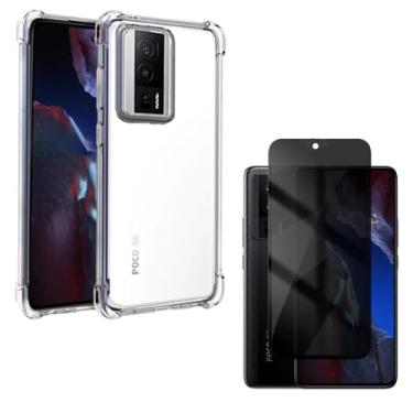 Imagem de Capa Capinha Anti Impacto + Película Privacidade 3D Compatível Com Poco F5 Pro 5G - (Hard Glass Store)