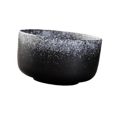 Imagem de Ioensy Tigela de cerâmica matcha, chawan, tigela de chá tradicional artesanal, xícara de chá japonesa para amigos, amantes de chá, estilo B