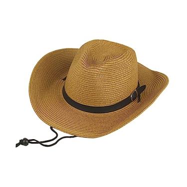 Imagem de SOIMISS chapéu retrô chapéus de palha masculinos roupas de vestidos chapéu de desempenho chapéu de festa para dramatização de praia Chapéu de caubói chapéu de caminhada visor solar