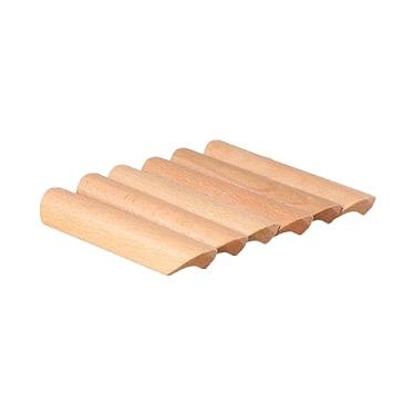 Imagem de Leadigol 6 peças puxadores de móveis de madeira, puxadores de armário de gaveta de cozinha, puxador de gaveta de madeira maciça para armário de cozinha, armário, distância de furo a furo 96 mm