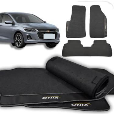 Imagem de Jogo de Tapetes Automotivos para Onix Plus 2020-2021-2022-2023-2024-2025 Impermeável Premium - 03 Peças