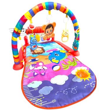 Imagem de Tapete Ginásio De Atividades Play Piano Kidino Confortável Tapete de Atividades Bebe Com Piano Musical e Mobile (Colorido)