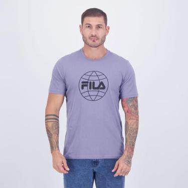 Imagem de Camiseta Fila Worldwide Cinza