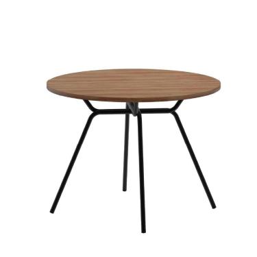 Imagem de Mesa De Jantar Redonda 1m 1588 Carraro Freijó/preto
