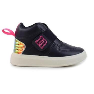 Imagem de Bota Infantil Feminina Novopé Holografica Preta - 9800-Feminino