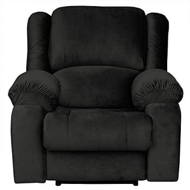 Imagem de Poltrona do Papai Reclinável Massageadora Elétrica Simon F05 Veludo Marrom - Lyam Decor