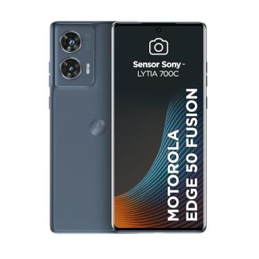 Imagem de Smartphone Motorola Edge 50 Fusion 5G - 256GB 16GB Ram Boost 50MP Sony AI Camera IP68 NFC Blue Teal