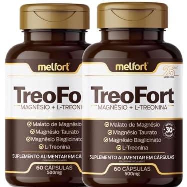 Imagem de 2 x Magnésio Malato Taurato Bisglicinato L-Treonina 2 x 60 Cápsulas