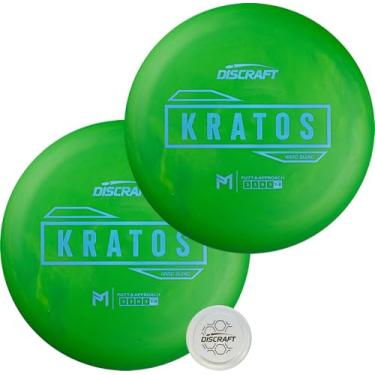 Imagem de Discraft Hard Kratos Pacote com 2 - Discos de Putt e Aproximação Combinando em Plástico Rígido Durável - 170-172 g, Verde