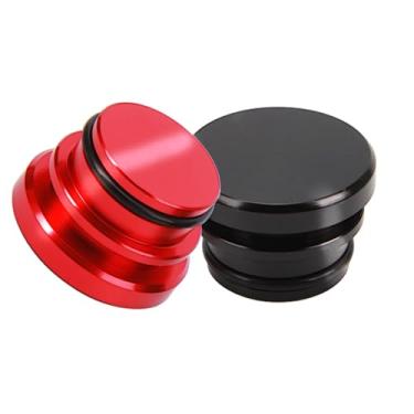 Imagem de 2 peças capa universal para tomada de isqueiro de cigarro, à prova de poeira, à prova d'água, plugue de poeira para isqueiro de carro, capa universal para tomada de porta de alimentação de carro