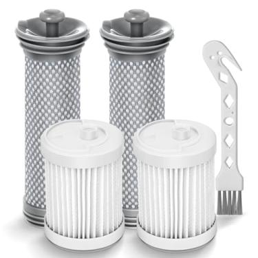 Imagem de Filtro de substituição A10 para Tineco A10/A11 Hero, A10/A11 Master, PURE ONE S11, S12 Pro EX, S15 Series, PWRHERO11 Snap aspirador de pó sem fio, 2 pacotes de pré-filtros e 2 filtros HEPA