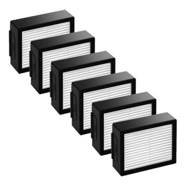 Imagem de Substituição de filtro para iRobot Roomba e, i and j Series i7 i3 i3+ E5 E6 E7 i4 i6 i6+ i8 i8+ Peças de reposição de filtro de alta eficiência, pacote com 6 peças de substituição de filtro de alta