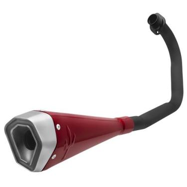 Imagem de Escapamento Pro Tork Serie S Titan 125 1995 À 1999 Curva Preta, VERMEL