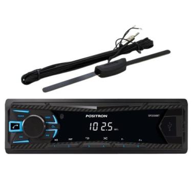 Imagem de Kit Rádio Positron SP2230 Bluetooth + Antena Interna Para Rádio - Kit 