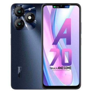 Imagem de Smartphone Itel A70 A665L 256GB 4GB RAM Dual SIM Tela 6.6" - Preto