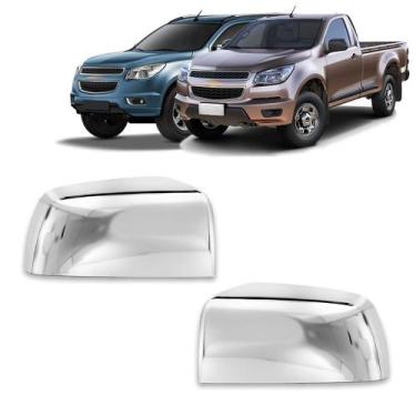 Imagem de Par Aplique Cromado para Capa Retrovisor S10 Trailblazer 2012 2013 201