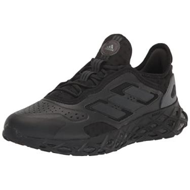 Imagem de adidas Web Boost Tênis de Corrida Masculino, Preto/Preto Azul Metálico, 10