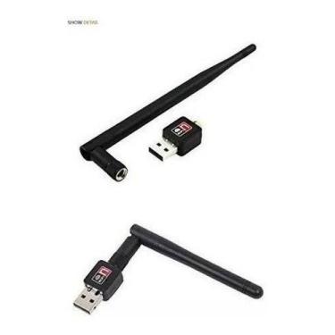 Imagem de Adaptador Antena Wifi 1200mbps Externa Pc Notebook Smart Nf - WiFi N, 