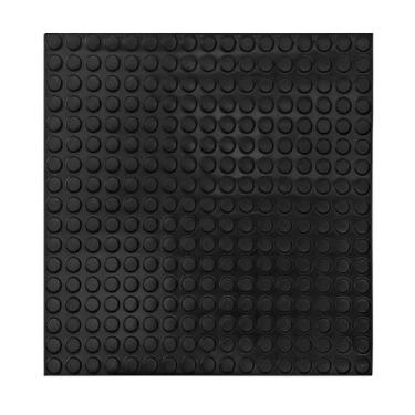 Imagem de Piso Moeda Emborrachado Preto 50cm x 50cm x 3mm Celpan - PADRAO, 16831